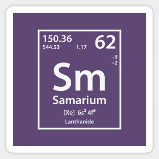 Samarium Element Sticker